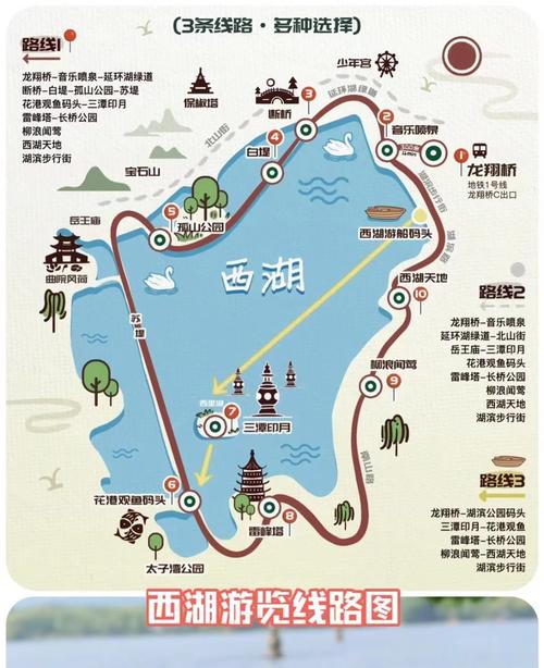 杭州西湖旅游攻略(附路线图)