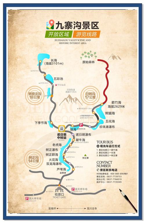 九寨沟旅游三天路线