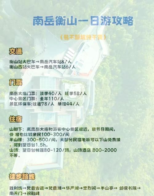 南岳衡山两日游攻略