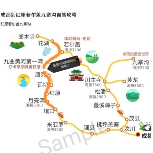 成都到红原沿途景点,自驾成都红原旅游攻略