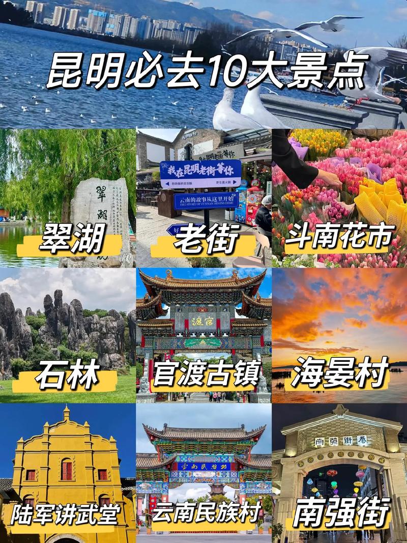 打卡昆明必去的15个公园,打卡旅游景点昆明哪里好玩