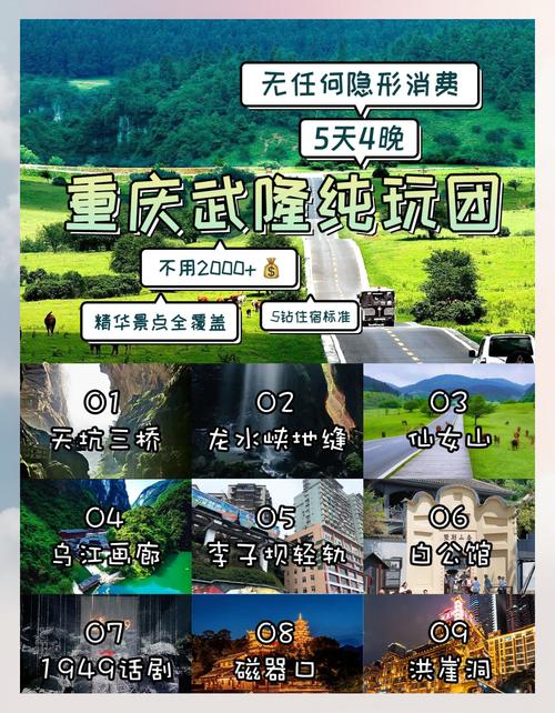 重庆武隆一日游攻略,重庆五日游旅行社报价