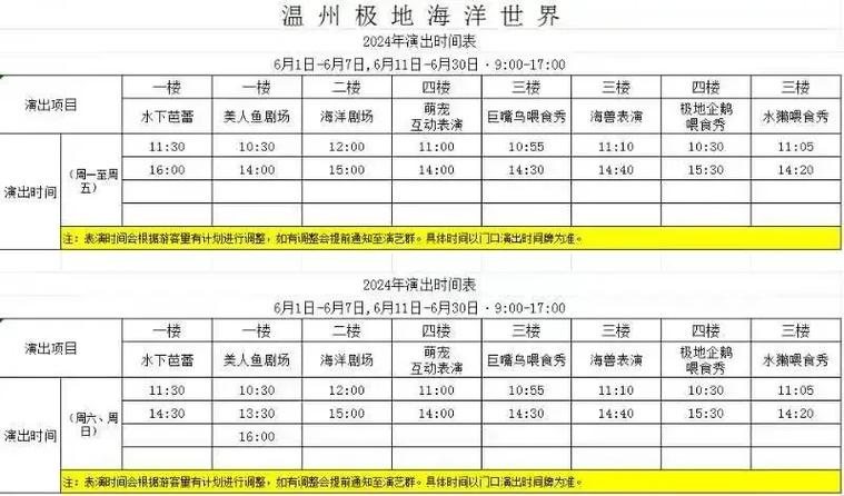2023温州极地海洋世界营业时间最新