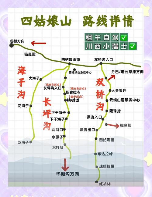 成都到四姑娘山自驾旅游攻略
