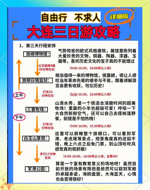 大连3日游自由行攻略,大连三日游最佳路线