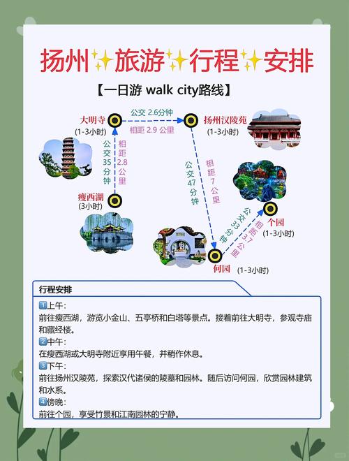 扬州旅游一日游攻略,扬州游玩攻略一日游路线