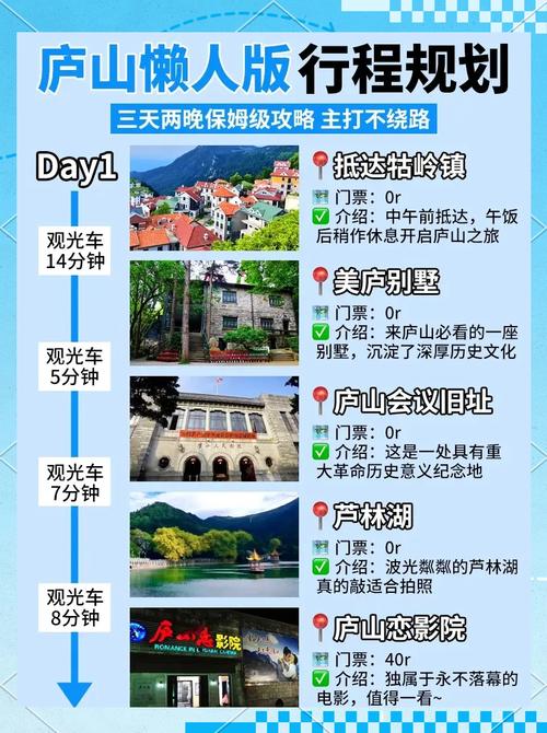 3月去江西庐山旅游攻略(江西庐山三日游攻略)