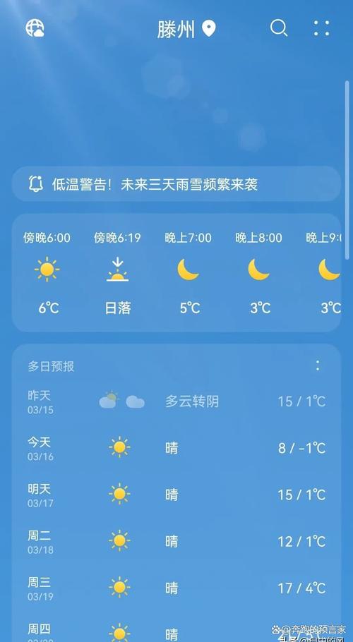 山东滕州市天气预报,山东滕州市天气预报15天