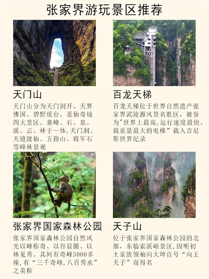张家界前十景点排名,最全面的排名及景点介绍