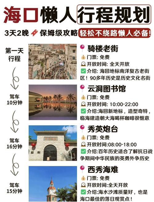 海口旅游三日游攻略