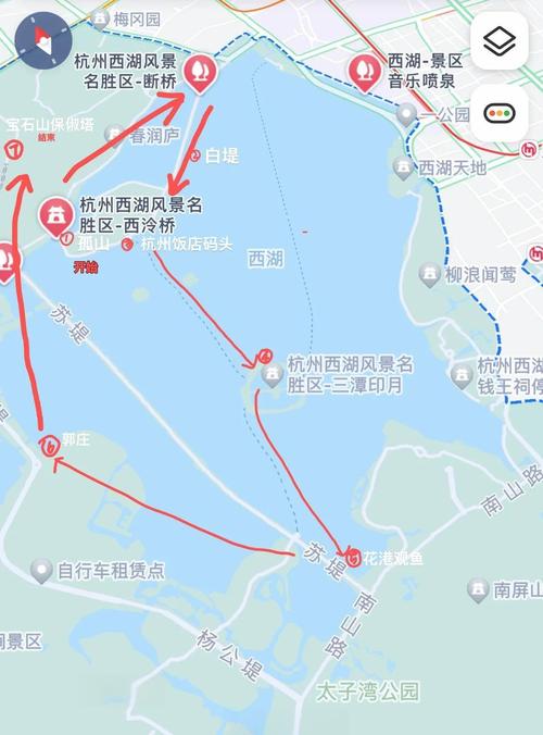 杭州西湖开车游玩攻略,怎样避免拥堵,最佳游玩路线推荐