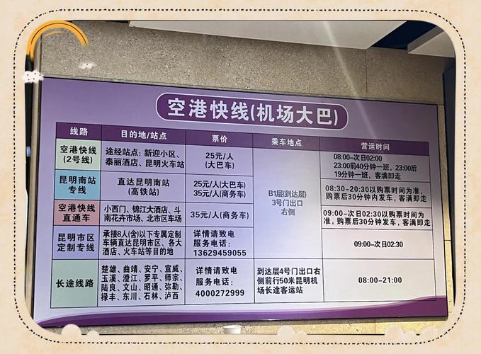 昆明长水机场大巴线路有哪些?