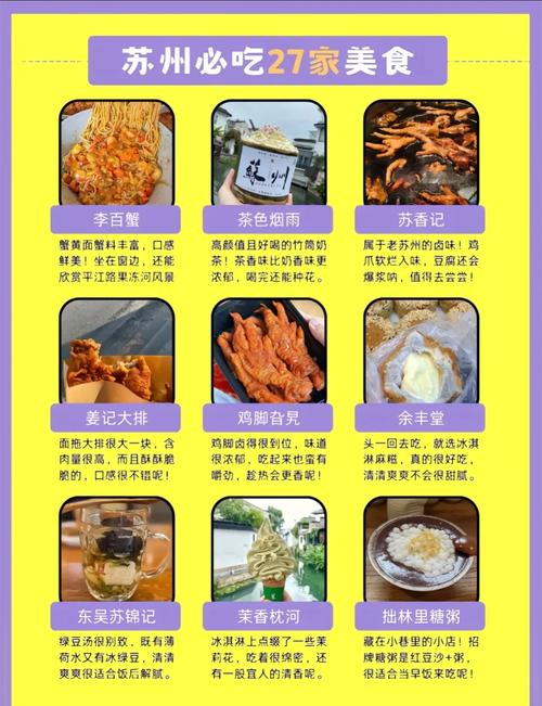 苏州旅游攻略?苏州美食