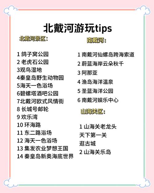 北戴河三日游最佳路线,详细攻略分享