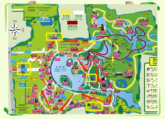 上海动物园游览顺序