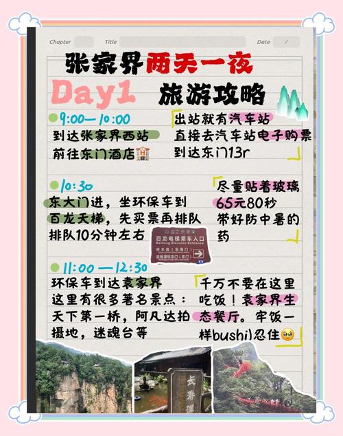 张家界景区的游玩线路可以怎么安排?