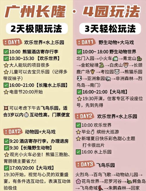 广州长隆游玩攻略3天