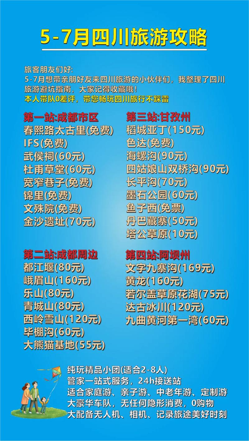 四川旅游景点门票多少钱