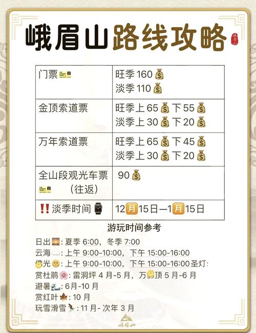 峨眉山什么时候免门票