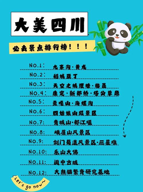 四川旅游景点排名前十名