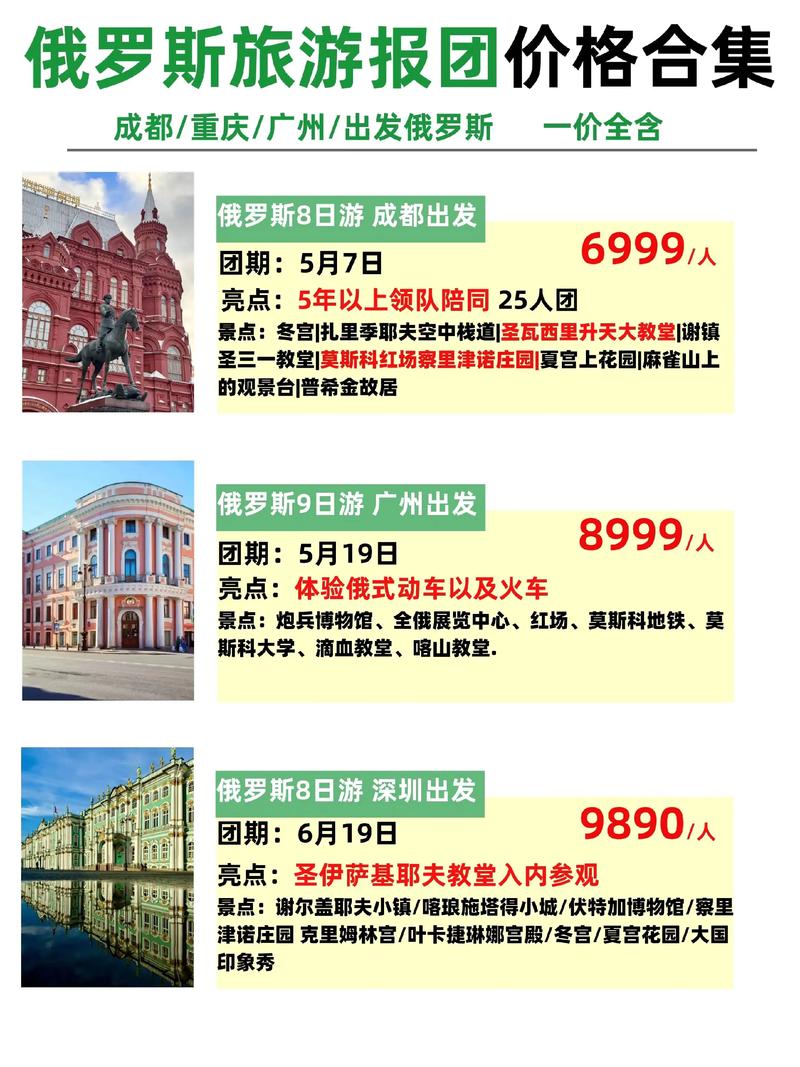 俄罗斯旅游一年资费(去俄罗斯旅游费用)