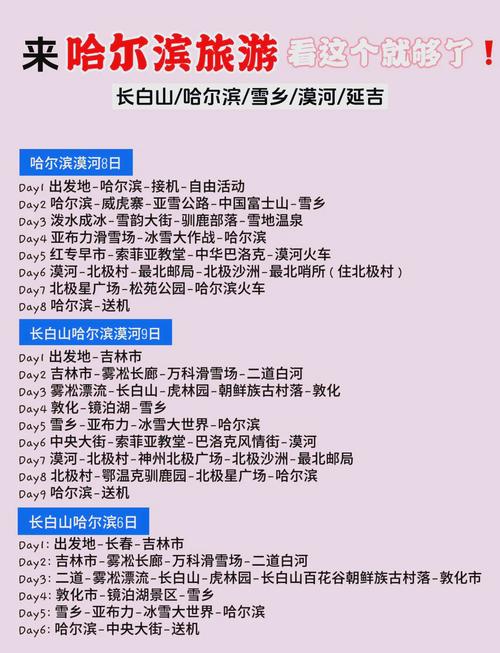 哈尔滨周边八大景点