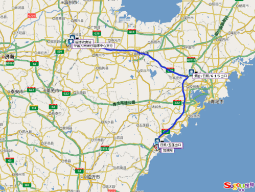 自驾游从淄博到日照该怎么选取路线?