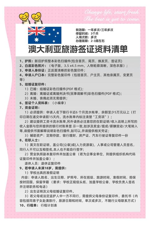 个人去澳洲旅游签证怎么办