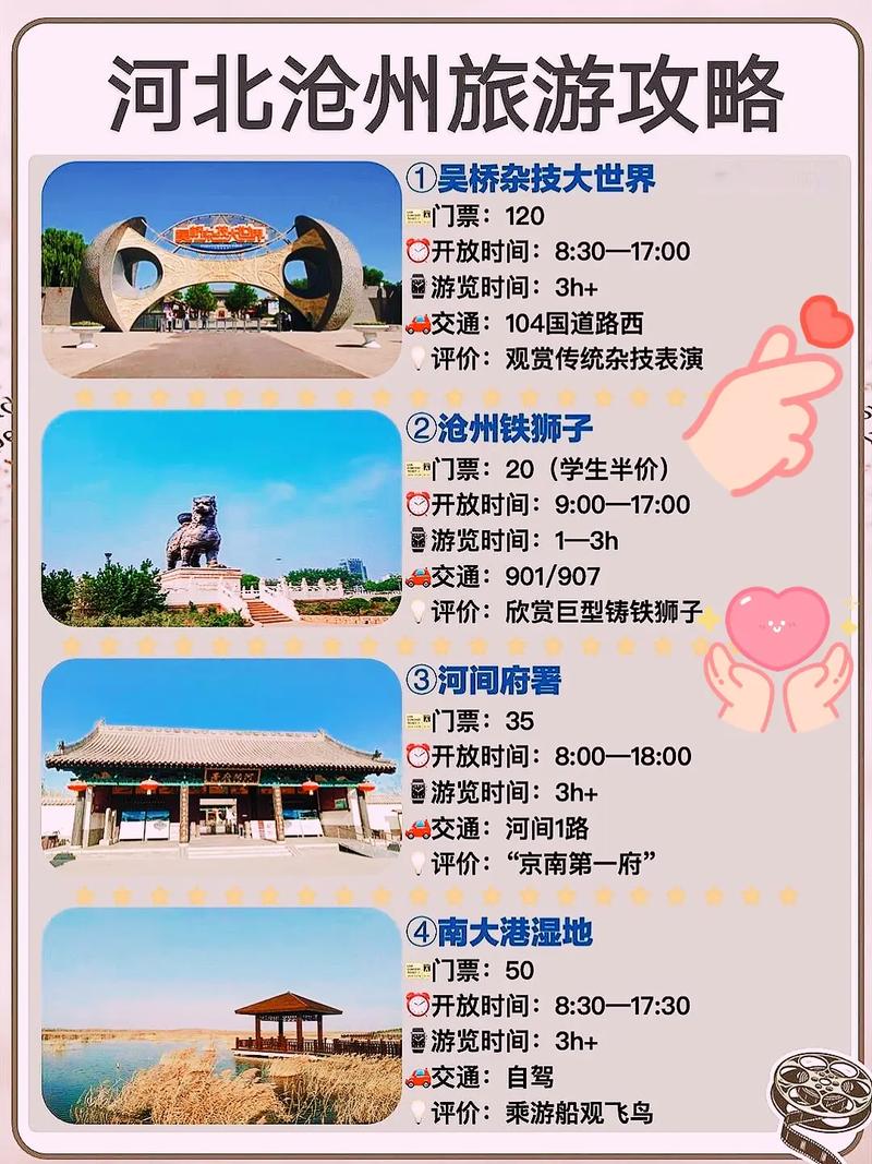 去沧州旅游,有什么好的建议与攻略?