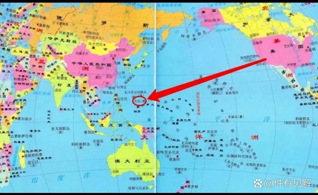 关岛靠近中国哪里