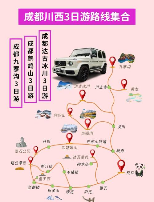 成都周边三日游攻略最佳线路-自驾路线推荐
