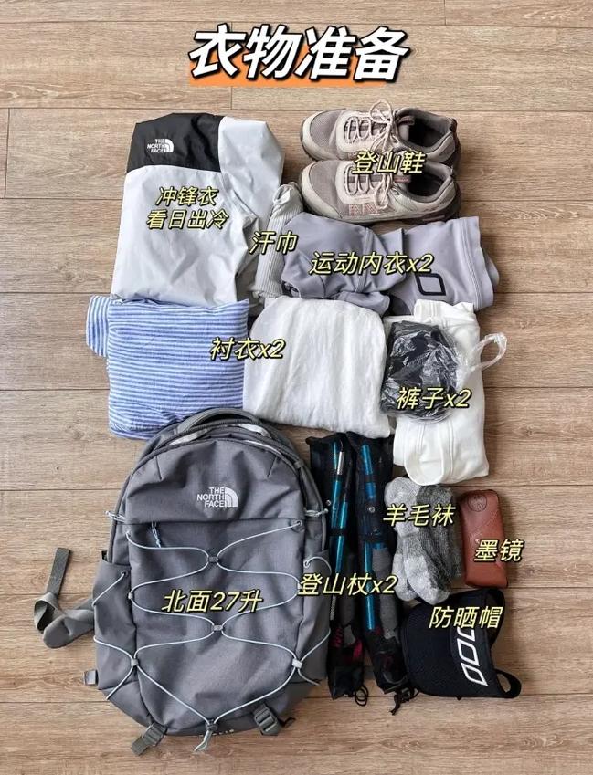 去黄山徒步旅行需要准备哪些物品?