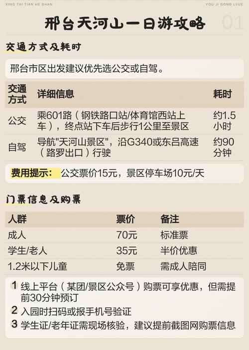 邢台天河山一日游攻略