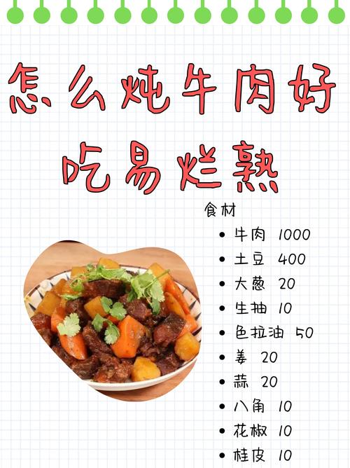 炖牛肉怎么做