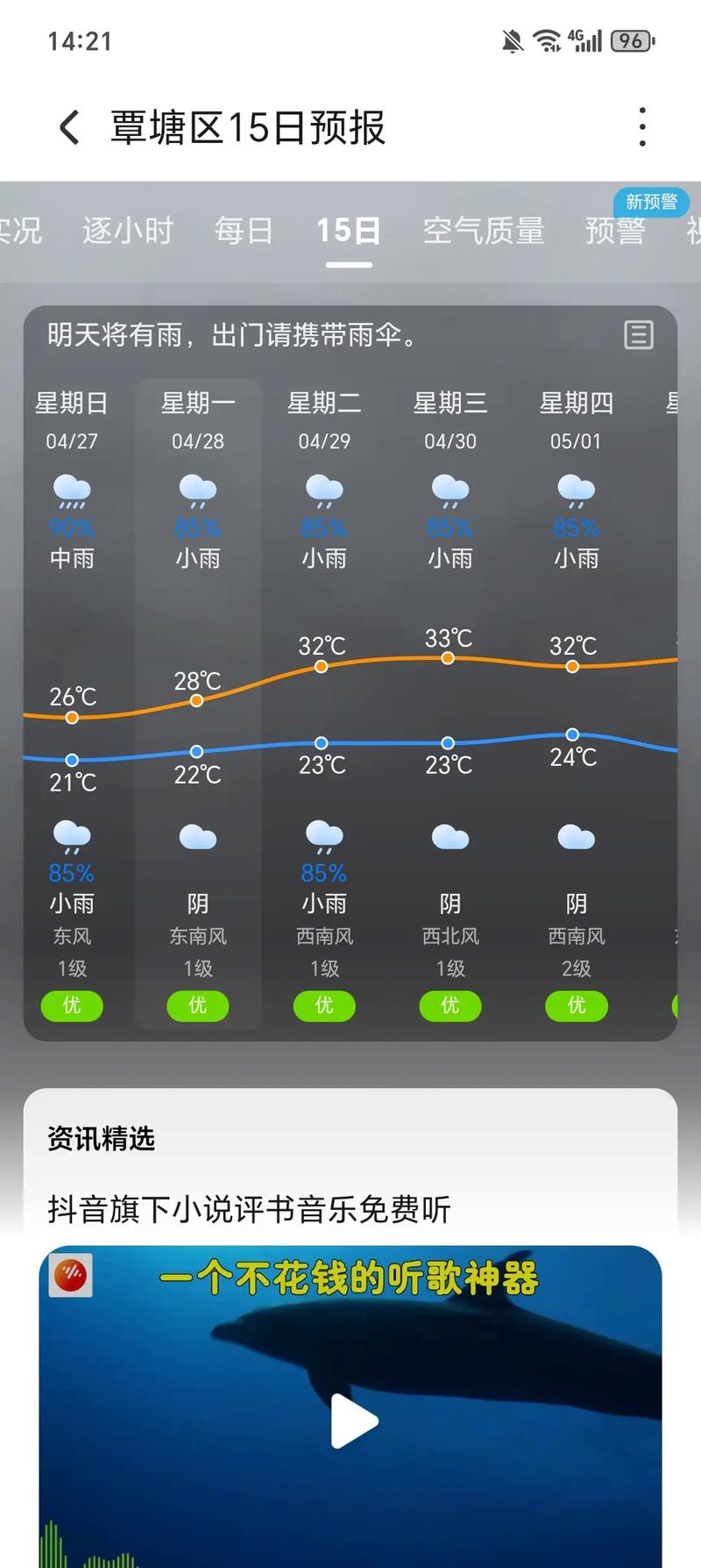 南通今明后三天有大暴雨吗