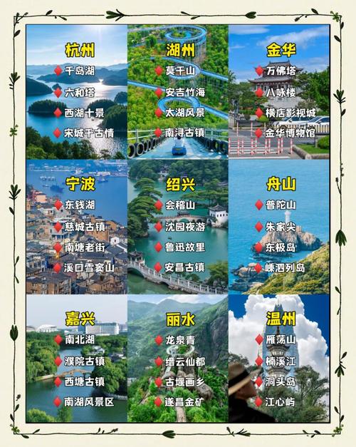浙江三日游:最佳旅行胜地推荐