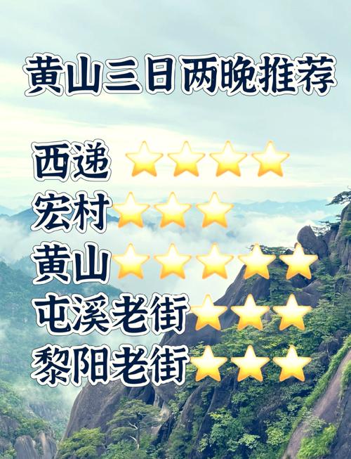 宏村—黄山两日游路线攻略