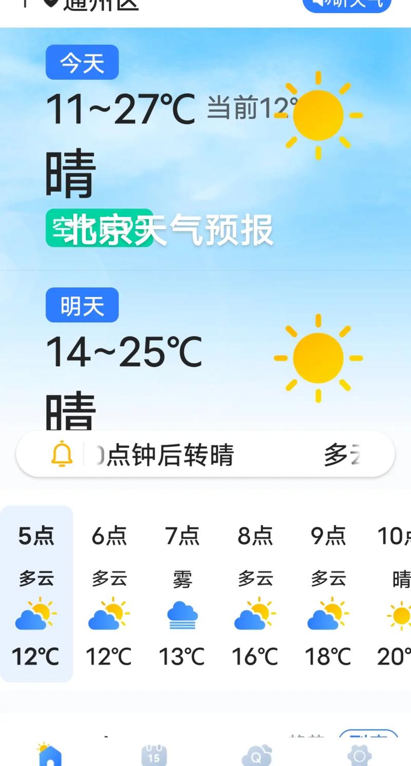 昌平西部山区今天天气预报