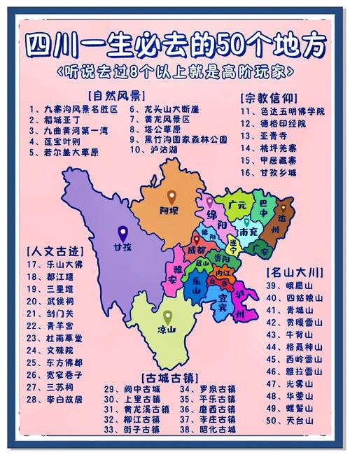 求四川旅游景点排名前十,哪些比较值得去?