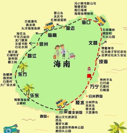 从海南省海口市到合肥市的自驾游路线