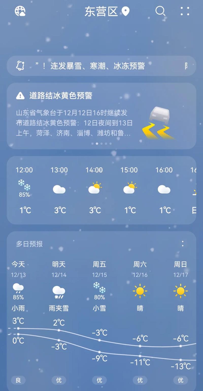 济南未来几天天气预报