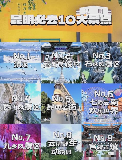 昆明市区旅游景点排名前十